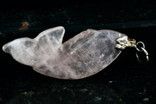 Load image into Gallery viewer, Pink Rose Quartz Carved Fish Pendant
