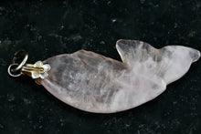 Load image into Gallery viewer, Pink Rose Quartz Carved Fish Pendant
