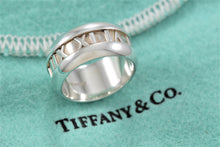 Load image into Gallery viewer, Tiffany &amp; Co. Atlas Silver Roman Numerals Stripe Band Ring
