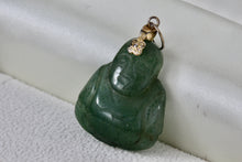 Load image into Gallery viewer, Green Jade Carved Budah Pendant
