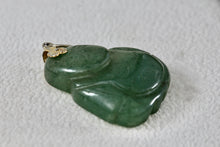 Load image into Gallery viewer, Green Jade Carved Budah Pendant
