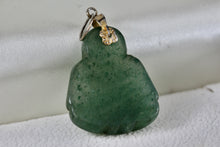 Load image into Gallery viewer, Green Jade Carved Budah Pendant
