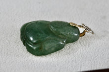 Load image into Gallery viewer, Green Jade Carved Budah Pendant
