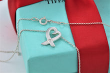 Load image into Gallery viewer, Tiffany &amp; Co. Paloma Picasso Silver Loving Heart Diamond Necklace
