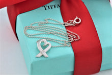 Load image into Gallery viewer, Tiffany &amp; Co. Paloma Picasso Silver Loving Heart Diamond Necklace
