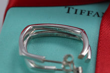 Load image into Gallery viewer, Tiffany &amp; Co. Frank Gehry Silver Square Torque 1&#39;&#39; Hoop Earrings
