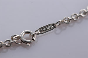 Tiffany & Co. Silver Large Keyhole Heart Padlock Pendant Necklace