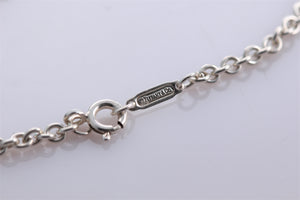 Tiffany & Co. Silver Large Keyhole Heart Padlock Pendant Necklace