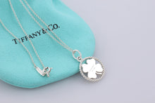 Load image into Gallery viewer, Tiffany &amp; Co. Silver Twist Clover Charm Pendant Necklace
