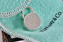 Load image into Gallery viewer, Tiffany &amp; Co. 1837 Silver Round Circle Padlock Charm Pendant
