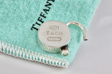 Load image into Gallery viewer, Tiffany &amp; Co. 1837 Silver Round Circle Padlock Charm Pendant
