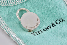 Load image into Gallery viewer, Tiffany &amp; Co. 1837 Silver Round Circle Padlock Charm Pendant
