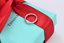 Load image into Gallery viewer, Tiffany &amp; Co. Elsa Peretti Platinum Diamond Band Stacking Ring
