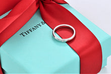 Load image into Gallery viewer, Tiffany &amp; Co. Elsa Peretti Platinum Diamond Band Stacking Ring
