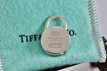 Load image into Gallery viewer, Tiffany &amp; Co. 1837 Silver Round Circle Padlock Charm Pendant
