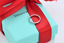 Load image into Gallery viewer, Tiffany &amp; Co. Elsa Peretti Platinum Diamond Band Stacking Ring
