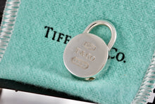 Load image into Gallery viewer, Tiffany &amp; Co. 1837 Silver Round Circle Padlock Charm Pendant
