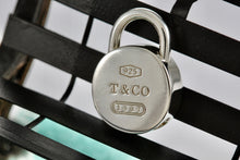 Load image into Gallery viewer, Tiffany &amp; Co. 1837 Silver Round Circle Padlock Charm Pendant
