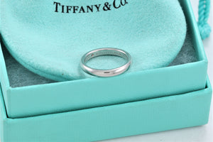 Tiffany & Co. Elsa Peretti Platinum Diamond Band Stacking Ring