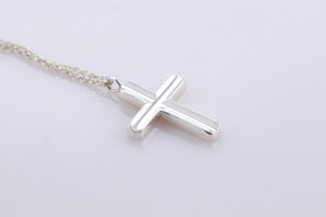 Tiffany & Co. Silver Small Concave Cross Necklace