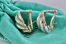 Load image into Gallery viewer, Tiffany &amp; Co. 18K Gold &amp; Silver Shrimp Swirl Shell Clip-on Earrings
