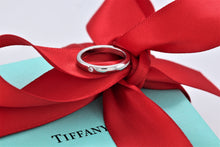 Load image into Gallery viewer, Tiffany &amp; Co. Elsa Peretti Platinum Diamond Band Stacking Ring
