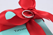 Load image into Gallery viewer, Tiffany &amp; Co. Elsa Peretti Platinum Diamond Band Stacking Ring
