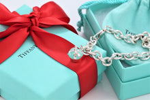 Load image into Gallery viewer, Tiffany &amp; Co. Silver Blue Enamel Cupcake Charm Bracelet
