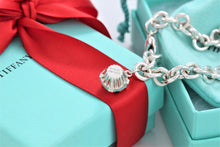 Load image into Gallery viewer, Tiffany &amp; Co. Silver Blue Enamel Cupcake Charm Bracelet
