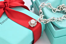 Load image into Gallery viewer, Tiffany &amp; Co. Silver Blue Enamel Cupcake Charm Bracelet
