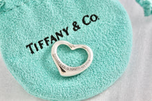 Load image into Gallery viewer, Tiffany &amp; Co. Elsa Peretti Silver Small Open Heart 16mm Pendant
