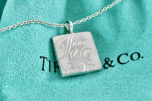 Load image into Gallery viewer, Tiffany &amp; Co. Notes Wavy Square Pendant 17&quot; Necklace
