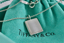 Load image into Gallery viewer, Tiffany &amp; Co. Notes Wavy Square Pendant 17&quot; Necklace
