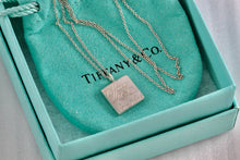 Load image into Gallery viewer, Tiffany &amp; Co. Notes Wavy Square Pendant 17&quot; Necklace
