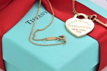 Load image into Gallery viewer, Return To Tiffany &amp; Co. 18K Gold Heart Charm Mini Key Pendant Necklace
