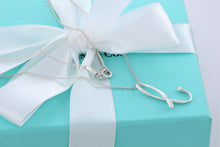 Load image into Gallery viewer, Tiffany &amp; Co. Elsa Peretti Silver Alphabet Letter &quot;B&quot; Pendant Necklace
