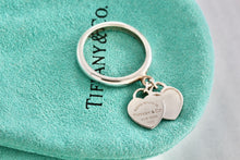 Load image into Gallery viewer, Return To Tiffany &amp; Co. Silver Mini Double Heart Ring Size 6
