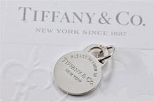 Load image into Gallery viewer, Please Return to Tiffany &amp; Co. Silver  Replacement Circle Charm Pendant
