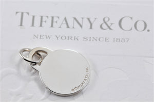 Please Return to Tiffany & Co. Silver  Replacement Circle Charm Pendant