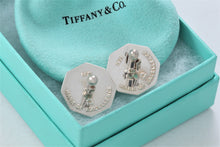 Load image into Gallery viewer, Tiffany &amp; Co. Mens Silver  &#39;&#39;Maker of Excellence&#39;&#39; Octagon Cup Cufflinks
