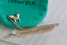 Load image into Gallery viewer, Tiffany &amp; Co. Elsa Peretti Silver Nature Butterfly Pendant Necklace
