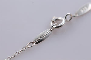 Tiffany & Co. Elsa Peretti Silver Alphabet Letter "B" Pendant Necklace