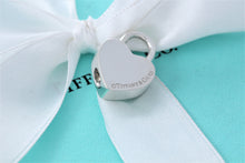 Load image into Gallery viewer, Tiffany &amp; Co. Silver &#39;&#39;Its A Girl&#39;&#39; Heart Padlock Pendant
