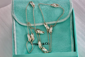 Tiffany & Co. Elsa Peretti Silver Seahorse Link 26" Chain Necklace