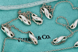 Tiffany & Co. Elsa Peretti Silver Seahorse Link 26" Chain Necklace