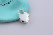Load image into Gallery viewer, Tiffany &amp; Co. Silver &#39;&#39;Its A Girl&#39;&#39; Heart Padlock Pendant
