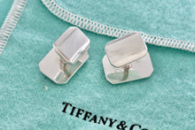 Load image into Gallery viewer, Tiffany &amp; Co. Mens Silver Vintage Rectangle Cufflinks
