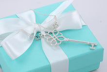 Load image into Gallery viewer, Tiffany &amp; Co. Silver Large Knot Key Pendant Necklace
