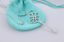 Load image into Gallery viewer, Tiffany &amp; Co. Silver Large Knot Key Pendant Necklace
