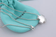 Load image into Gallery viewer, Tiffany &amp; Co. Silver Puffy Cross Beaded Chain Necklace
